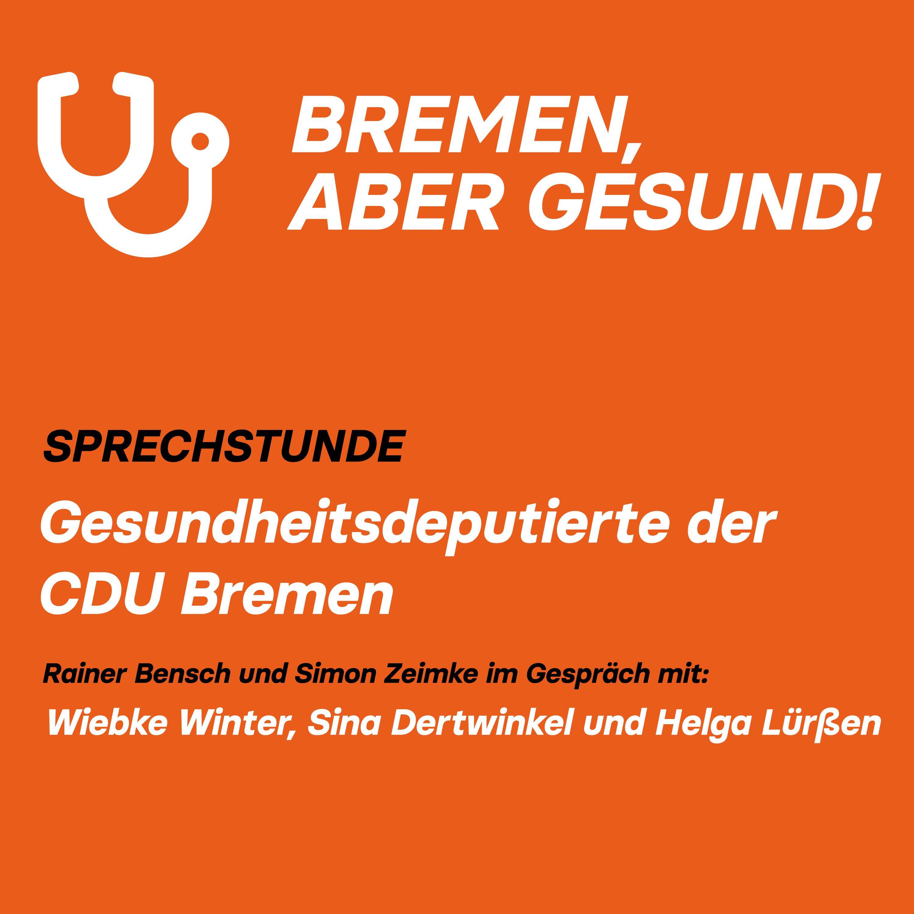 Sprechstunde: Herausforderungen der Gesundheitspolitik in Bremen